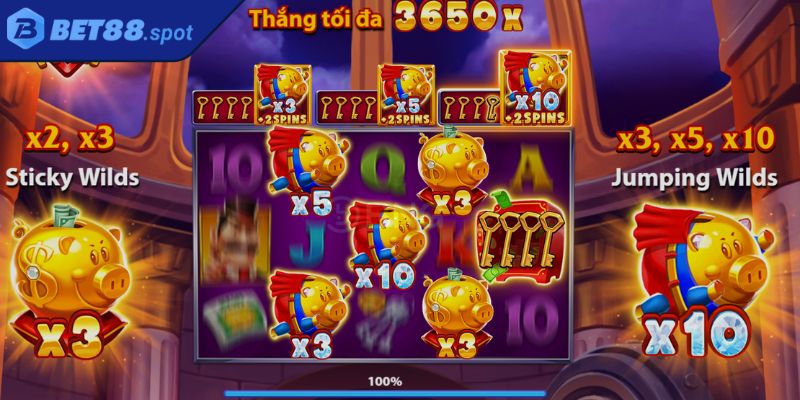 Siêu Trộm Heo Vàng BET88 – Vào Vai Trải Nghiệm Vui Nhộn 1 Siêu trộm heo vàng BET88 mang đến phần thưởng vượt trội